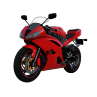 Motorrad Fahrrad isoliert 3d png