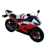 Motorrad Fahrrad isoliert 3d png