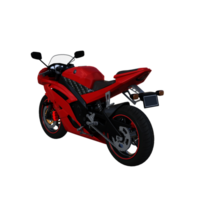 Motorrad Fahrrad isoliert 3d png