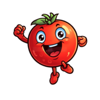 süß Tomate Springen Aufkleber png