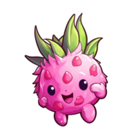 dragon fruit mignonne autocollants png