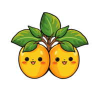 AI Generate cute Mango Sticker png