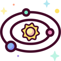 solar system illustration design png