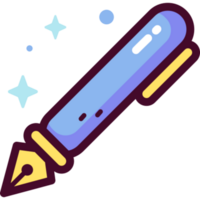 fountain pen illustration design png