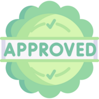 approved icon design png