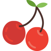 cerezas ilustración diseño png