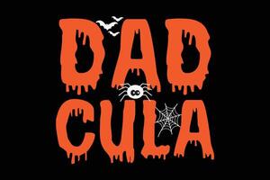 Dad Chula Funny Halloween T-Shirt Design vector