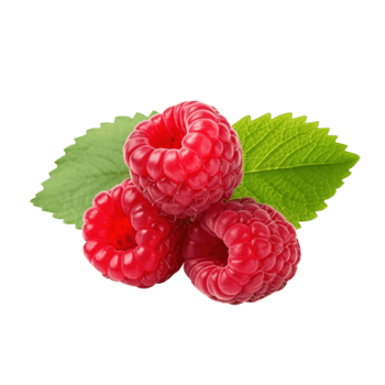 maduro rojo frambuesa con hoja, creado con generativo ai png