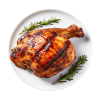 savoureux rôti délicieux rôti grillé poulet, établi avec génératif ai png