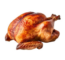 gustoso delizioso arrostito totale pollo, creato con generativo ai png