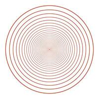 Concentric Circle White Transparent, Red Concentric Circle, Round, Red, Line vector