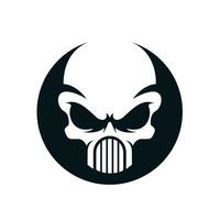 mask with a skull shape vector