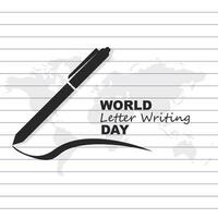 World Letter Writing Day on September 1. World letter writing day celebration greeting design. Vector illustration design