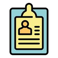 Gynecology clipboard icon vector flat