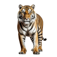 AI Generated bengal tiger images in various motions transparent background png