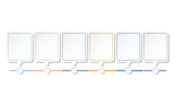 infográfico processo Projeto 6 opções ou passos. png