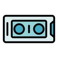 Vr glasses icon vector flat