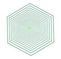 Dynamic Spiral Polygon Geometric Elegance in Motion vector