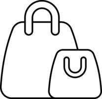 Shopping Bags line icon design style vector