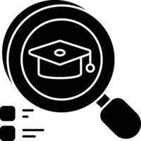 graduation hat glyph icons design style vector