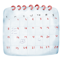 uma parede calendário png