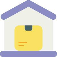 Warehouse flat icon design style vector