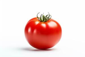 rojo tomate aislado en blanco antecedentes. generativo ai foto