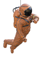 astronauta em transparente fundo, 3d render png