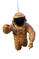 astronauta en transparente fondo, 3d hacer png