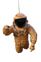 astronaute sur transparent arrière-plan, 3d rendre png