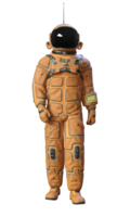 Astronaut on transparent background, 3d render png