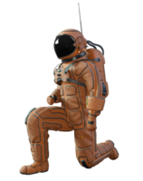 astronaute sur transparent arrière-plan, 3d rendre png