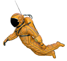 astronauta em transparente fundo, 3d render png