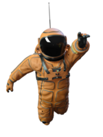 astronauta su trasparente sfondo, 3d rendere png