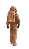 astronaut på transparent bakgrund, 3d framställa png