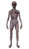 zumbi em transparente fundo, 3d render png