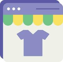 Shopping Website flat icon design style vector