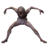 zombie su trasparente sfondo, 3d rendere png