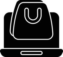 Online Shopping glyph icon design style vector