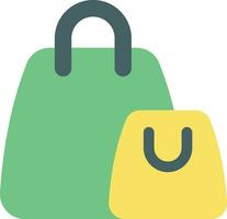 Shopping Bags flat icon design style vector