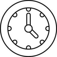 reloj línea íconos diseño estilo vector