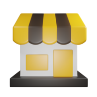 3D Shop Illustration png