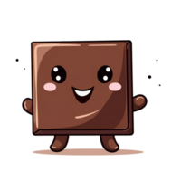 choklad tecknad serie tecken png