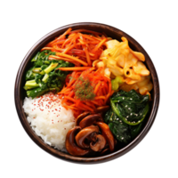 comida coreana bibimbap png