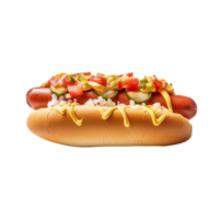 Delicious Hot Dog on transparent background png