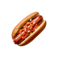 Delicious Hot Dog on transparent background png