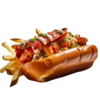 delicioso caliente perro en transparente antecedentes png