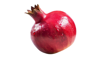 Fresh red pomegranate isolated on transparent background png