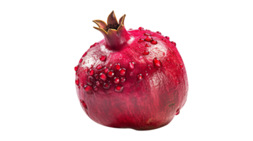 Fresh red pomegranate isolated on transparent background png