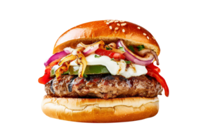 vers smakelijk Italiaans worst hamburger geïsoleerd Aan wit achtergrond png